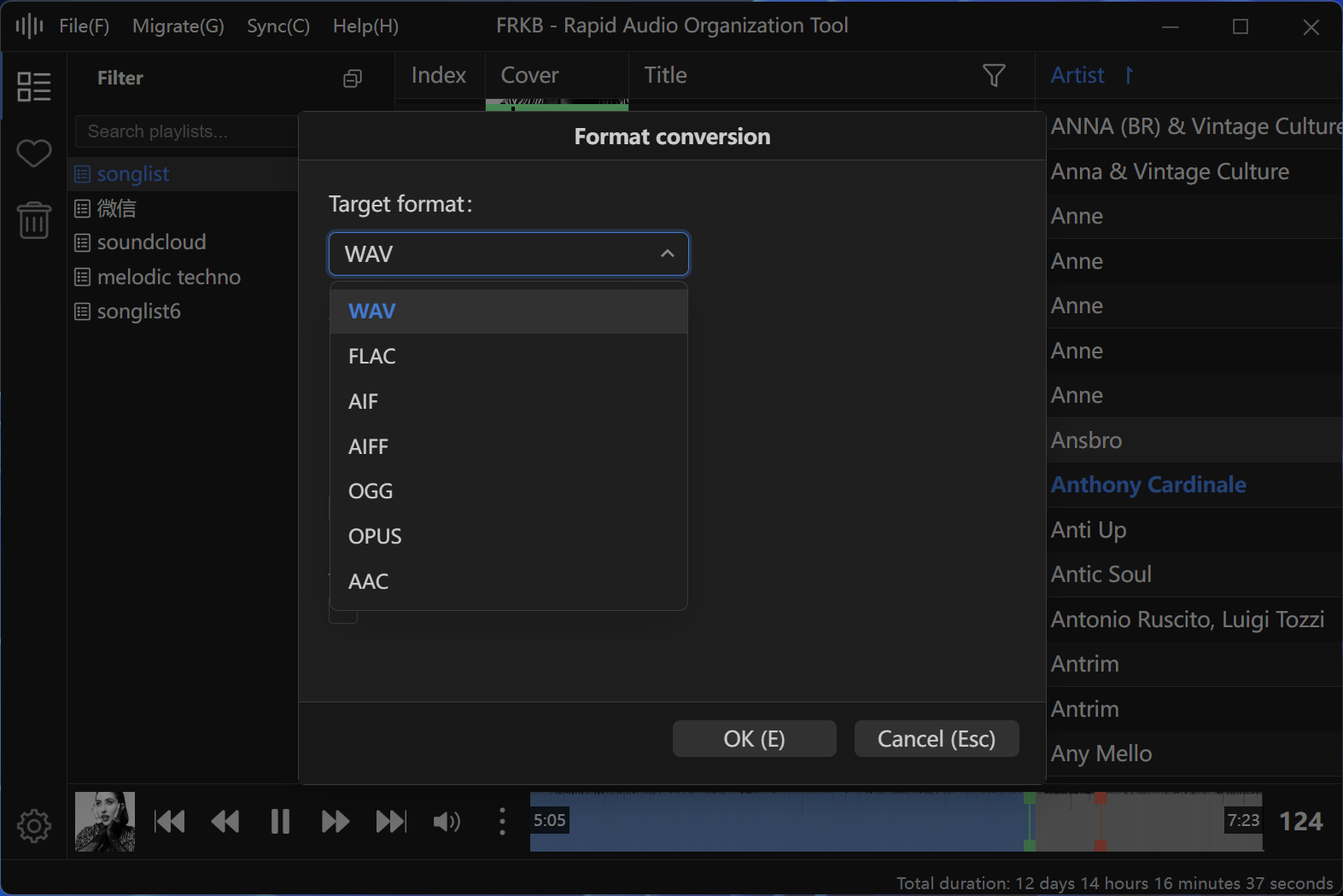 Wide format playback & conversion